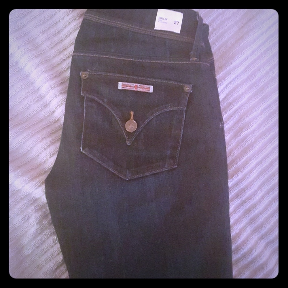 Hudson Collin skinny straight leg jeans